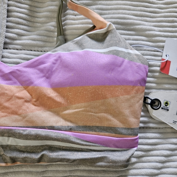 Prana Striped Multicolor Swim Top Size XS NWT - Picture 2 of 7